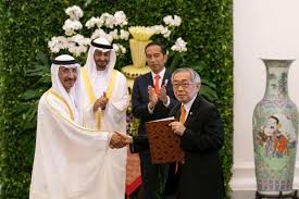 Terpilih dalam pemilu presiden 2014. Hh Sheikh Mohammed Bin Zayed Al Nahyan Joko Widodo President Of Indonesia Witness Signing Ceremony Container Management