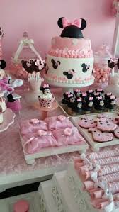 Minnie Mouse Rosa Ideas Y Tutoriales Para Fiestas Birthday Party Treats Minnie Mouse Birthday Minnie Mouse Baby Shower