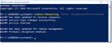 Enable Powershell Remoting 4sysops