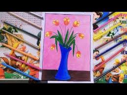 Pin On Drawing By Oil Pastel Colours
