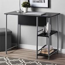 Mainstays Basic Metal Student Computer Desk Blue Walmart Com Metal Office Desk Black Desk Modern Metal Desk