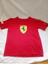 Por ello si eres fan del equipo ferrari o de sus pilotos sebastian vettel y kimi raikkonen, no dejes pasar la oportunidad de obsequiar esta prenda a los más pequeños de la casa. Camiseta Ferrari Nino Buy Merchandising And Mascots Of Other Sports At Todocoleccion 111095419