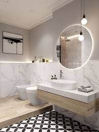 27 Cool Modern Round Mirror Designs For Bathroom Bathroom Bathroomideas Bathroomde Bathroom Design Inspiration Modern Bathroom Design Bathroom Tile Designs
