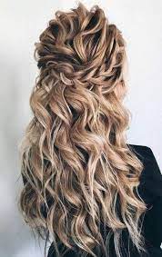 Best Wedding Hairstyle Half Up Half Down Braided Hairstyles For Wedding Medium Hair Styles Curly Hair Styles Naturally