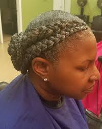 Black And Grey Braids Hairstyles Gray Feed In Braids Natural Gray Hair Grey Hair Braids Gray Hair Beauty