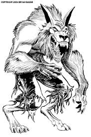 Werewolfs Monster Coloring Pages Coloring Book Art Halloween Coloring Pages