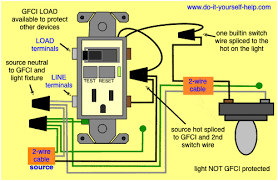 Combination switches are a great way to get more options for powering fixtures when you don't have a big enough box for full size. Gfci Switch Outlet Wiring Diagrams Do It Yourself Help Com