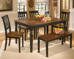 Get great deals on ashley furniture brown dining furniture sets. Owingsville Dining Table And 4 Chairs And Bench Ashley Furniture Homestore Side Chair Dining Room Dining Set With Bench Dining Chairs