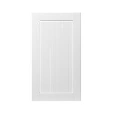 Shaker cinder rta wall cabinets at internet best pricing & quality. Goodhome Alpinia Matt White Tongue Groove Shaker Tall Wall Cabinet Door W 500mm T 18mm Diy At B Q