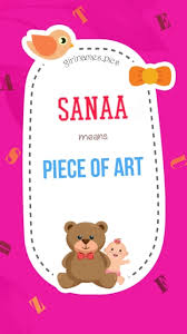 Fine art dates back to the acheulian period of prehistoric art. Meaning Of Sanaa Baby Name Sanaa Means Piece Of Art Girlnames Pics