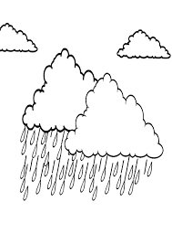 Coloring is also a great way to keep the kids busy and engaged, and provide some quiet time for everyone. Coloring Pages Raining Clouds Coloring Page