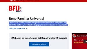 El segundo bono familiar universal continúa vigente para aquellos que quieran cobrar los 760 soles y estén. Segundo Bono Familiar Universal Cual Es La Plataforma Y Link Oficial Del Bfu As Peru