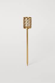 Stab Windlicht Goldfarben Home All H M De In 2020 Windlicht Stabchen Halte Durch