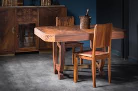 The seat is upholstered in gorgeous performance velvet. Retro Furniture Art Deco Farm Table 1930 30s Retro Style Superb Authentic