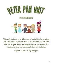 Peter Pan Unit Book Activities Literacy Books The Unit