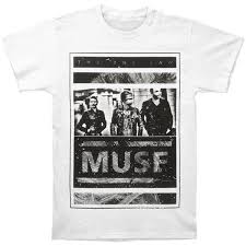 Muse Mens Photo Block T Shirt White Rockabilia Print Short Sleeve T Shirt Short Sleeved Print Letters Silly Tee Shirts Tee Shirt Site From Jie44