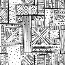 » coloring books » folk animals » owl with tribal pattern. Tribal Seamless Pattern In Boho Style With Ethnic African Ornaments Can Be Printed And Used As Wrapping Paper Wallpaper Coloring Page Textile Fabric Etc Royalty Free Cliparts Vectors And Stock Illustration Image