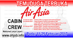 Semua jawatan diatas hendaklah dibuat sebelum tarikh tutup permohonan iaitu 07 october 2017. Jawatan Kosong Terkini Air Asia Kerja Kosl