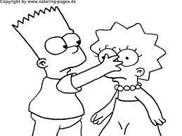 For more than twenty years, this cartoon about the american family is in the spotlight and is gaining even more fans of. Online Coloring Pages Coloring Page Bart And Lisa The Simpsons Coloring Books For Children