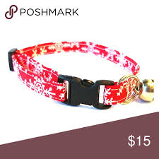 *free* shipping on orders $49+ and the best customer service! Red Snowflake Christmas Cat Collar Kitten W Bell Christmas Cat Collar Cat Collars Kitten