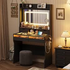 Whizmax Vanity Desk With Mirror And