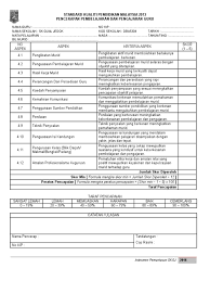 Ø maklumat guru & jadual waktu. Instrumen Skpm Standard 4