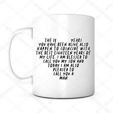 This is the age of making important decisions of life and most. 18 Years Old Son Birthday 18th Birthday Coffee Mug From Mom To Son Birthday Present Birthday Mug For Men Boys B Day Idea For Son Coffee Tea Mug Mom Sayings To Son Birthday Ideas Buy Online In China At China Desertcart Com