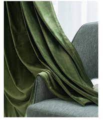 Our ready made range includes both pencil pleat and eyelet headings so you can choose the style that best suits your needs. Pair Of Olive Green Velvet Curtains Bedroom Velvet Curtains Etsy