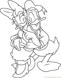 Learn about famous firsts in october with these free october printables. Donald Daisy Duck Hug Coloring Page For Kids Free Donald Duck Printable Coloring Pages Online For Kids Coloringpages101 Com Coloring Pages For Kids