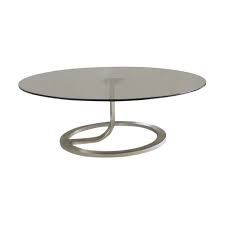 Original Natuzzi Italia Wonder Smoked Glass And Chrome Coffee Table Moveis Serralheria