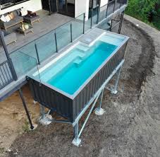 Stay Cool With A Shipping Container Pool In 2020 Shipping Container Home Designs Container Pool Shipping Container Pool