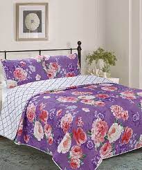 Shop all sewing & quilting supplies. Glory Home Designs Purple Floral Elisa Reversible Quilt Set Best Price And Reviews Zulily