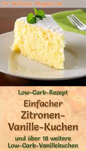 Die kuchen im heißen ofen (mitte) ca. Einfacher Low Carb Zitronen Vanillekuchen Rezept Ohne Zucker