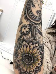 Flower Half Sleeve Paisley Tattoo Paisley Tattoo Sleeve Sunflower Tattoo Sleeve