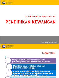 Buku panduan pengurusan gerak kerja kokurikulum sekolah menengah kementerian pendidikan beruniform/kelab persatuan dan sukan/permainan. 007 Bpk Panduan Pelaksanaan Pendidikan Kewangan