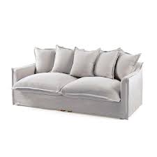 Crisp and clean, the classic cotton ducksofa slipcover gives your furniture a fresh, new look in minutes. The Cloud 3 Seater Sofa With Cloudy Grey Slipcover Black Mango