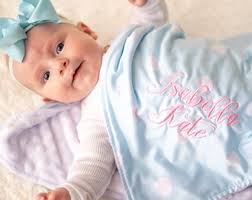 Personalized Baby Blankets, Polka Dots, Embroidered Baby Blanket, Custom  Baby Blanket, Baby Name Blanket, Monogrammed Baby Blanket