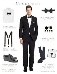 Image result for black tie optional male