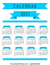Desain template kalender 2021 12 bulan lengkap : Desain Kalender 2021 16 Eps 2021 Calendar Graphic Design With Unique Styles And Coloring And Various Styles Suitable For Canstock
