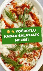 Yogurtlu Kabak Salatalik Mezesi Leziz Yemeklerim Yemek Tarifi 2020 Yemek Yemek Tarifleri Meze Tarifleri