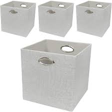 The broad selection of storage cubes includes book displays and storage drawers to suit any home or office. Storage Cubes 12 12 Collapsible Storage Basket Bins Heavy Duty Fabric Containers 4pcs Sliver Grey Home Improvement Amazon Com