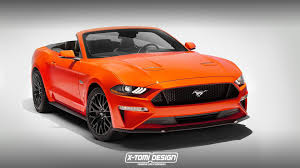 The gts was designed to offer the performance features of a gt without a lot of luxurious extras. 2018 Mustang Convertible Rendered With Its New Face
