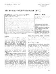 Image result for Broset Violence Checklist
