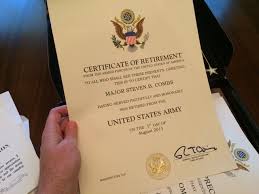 Steven Combs Army Retirement Package Army Retirement Army Retirement