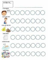 Potty Training Reward Chart With Pictures Using The Potty