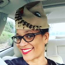 My hair is mostly grey now, but I still rock this vintage hat from time to  time. The hat pin was my grandmother's. 🤎 True story: In 2016