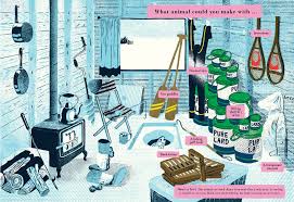 Inside you will find a bunch of originally drawn illustrations, side by side. Beastly Puzzles Rachel Poliquin