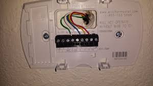 I wired the thermostat as shown in the trane manual while assuming the new c wire in its appropriate position and leaving the fan terminal empty. Can I Use The T Terminal In My Furnace As The C For A Wifi Thermostat Home Improvement Stack Exchange