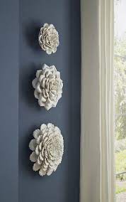 Evington Porcelain Floral Wall Decor Metal Flower Wall Decor Flower Wall Decor Diy Flower Wall Decor