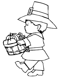 Thanksgiving (primary) 1' coloring booklet. Pilgrim Boy Coloring Page Coloring Home